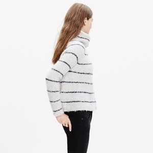 NWT Madewell Turtleneck Sweater in Stripe, Size XS